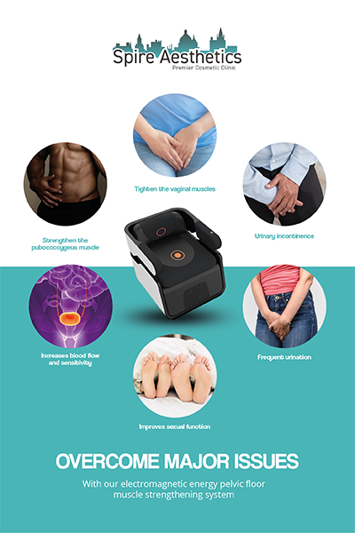Image of EMS chair to treat Urine leakage Huntingdon from Spire Aesthetics