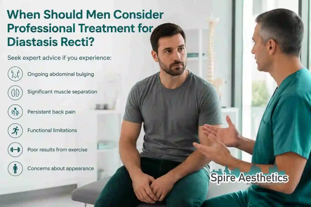 When Should Men Consider Professional Treatment for Diastasis Recti Huntingdon?